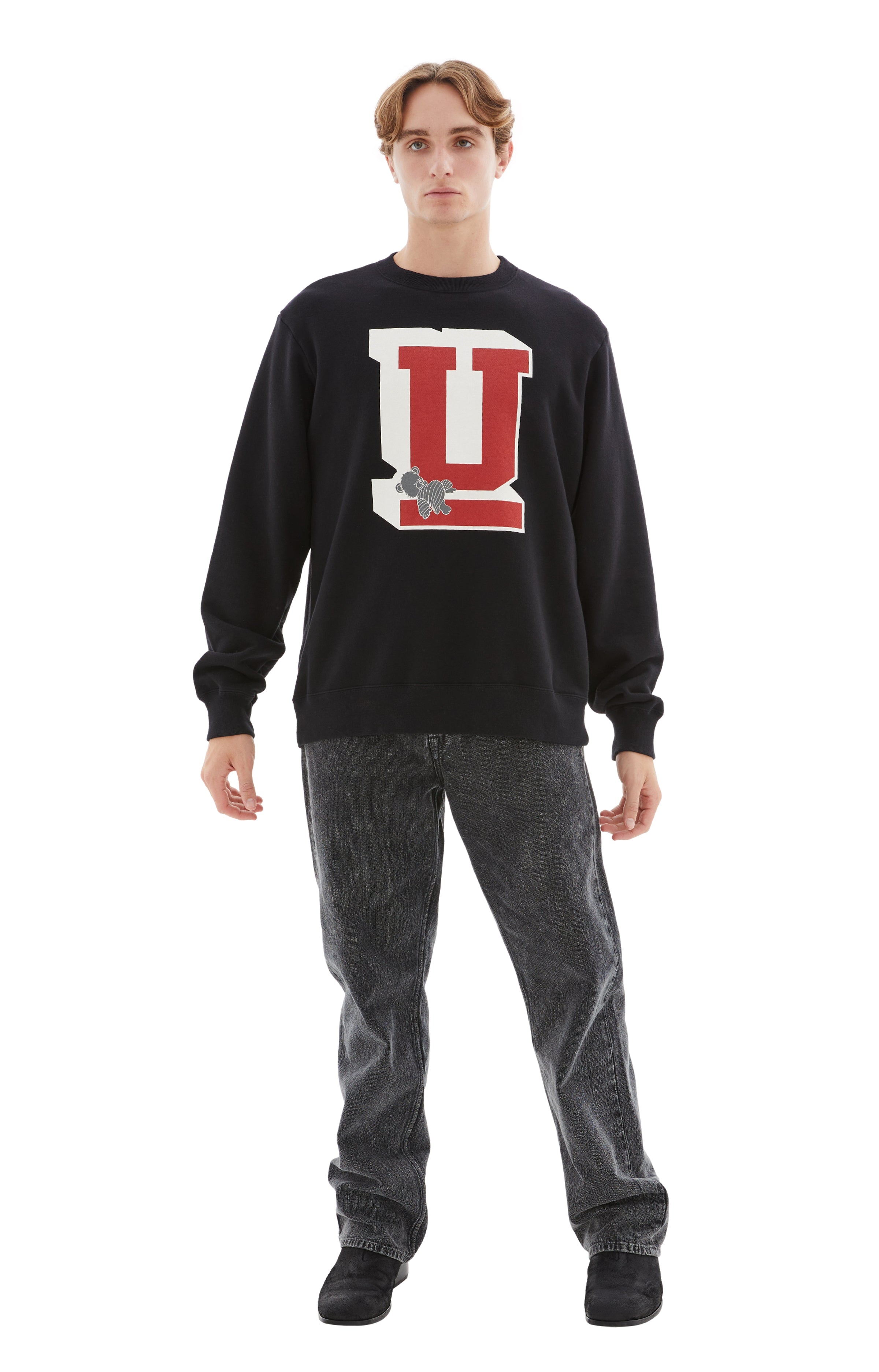 'U' College Sweatshirt (Black)