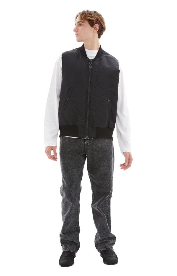 Oversized MA1 Vest (Black)