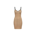 Moon Printed Jersey Straps Mini Dress (Tan)