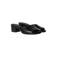 Square-Heeled Mules 55 MM (Black)