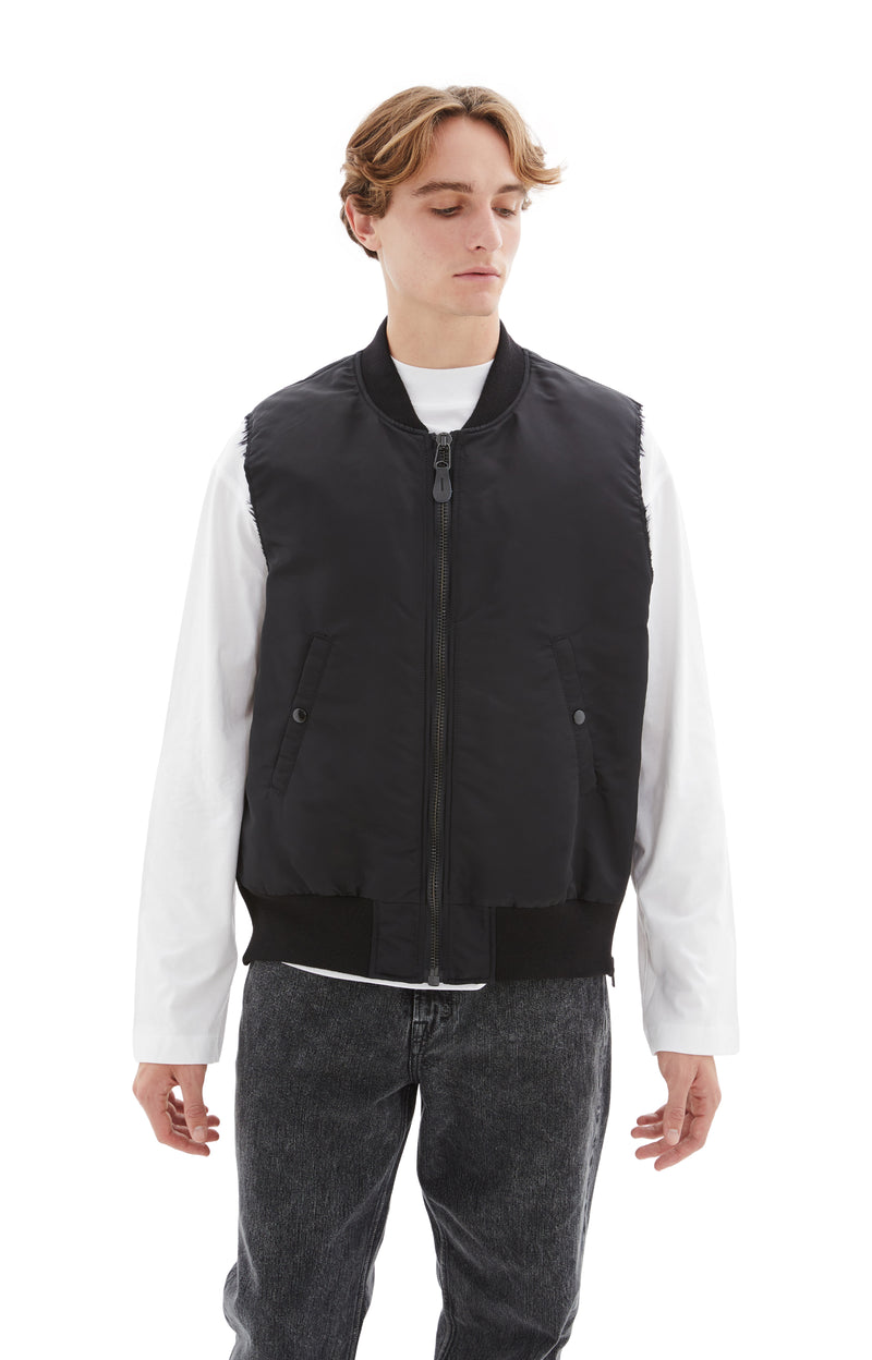 Oversized MA1 Vest (Black)