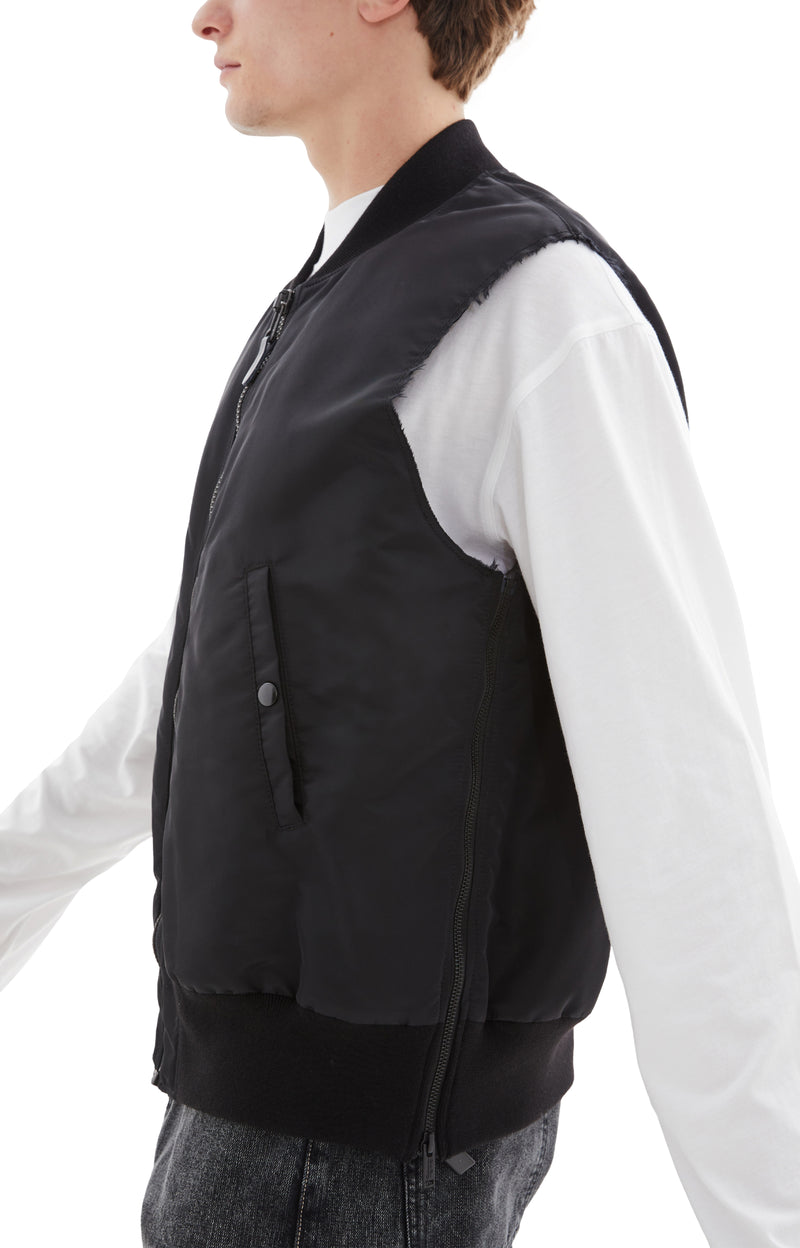 Oversized MA1 Vest (Black)