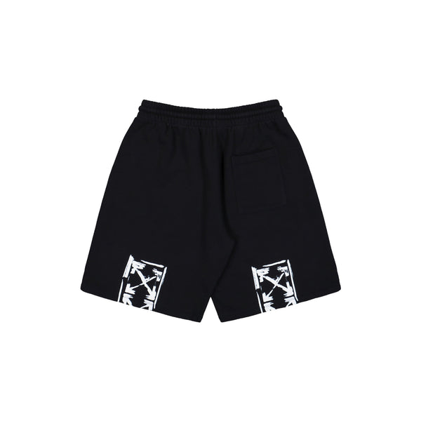 Ink Arrow Skate Sweatshorts (Black/White)