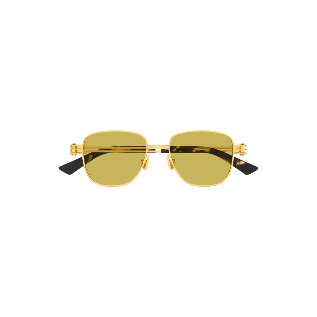Metal Square Sunglasses (Gold/Yellow)