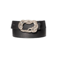 Large Snake Belt (Black/White Bronze)