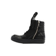 Geobasket Padded Zip-Fastening High-Top Sneakers (Black)