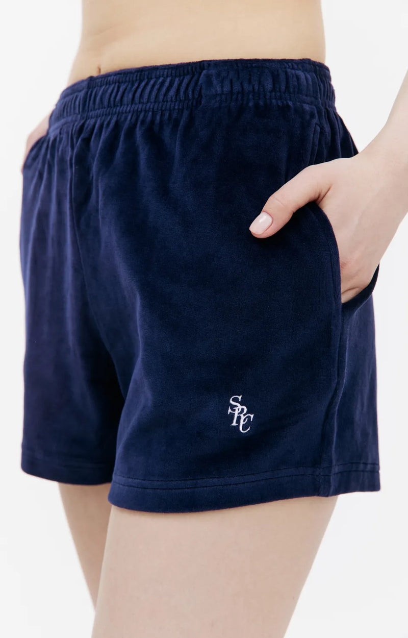 SRC Velvet Shorts (Navy)