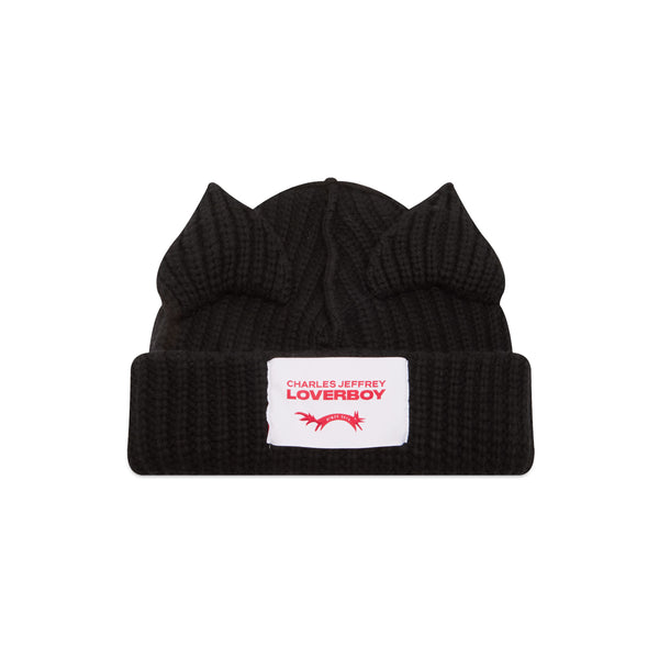 Chunky Ears Beanie (Black)