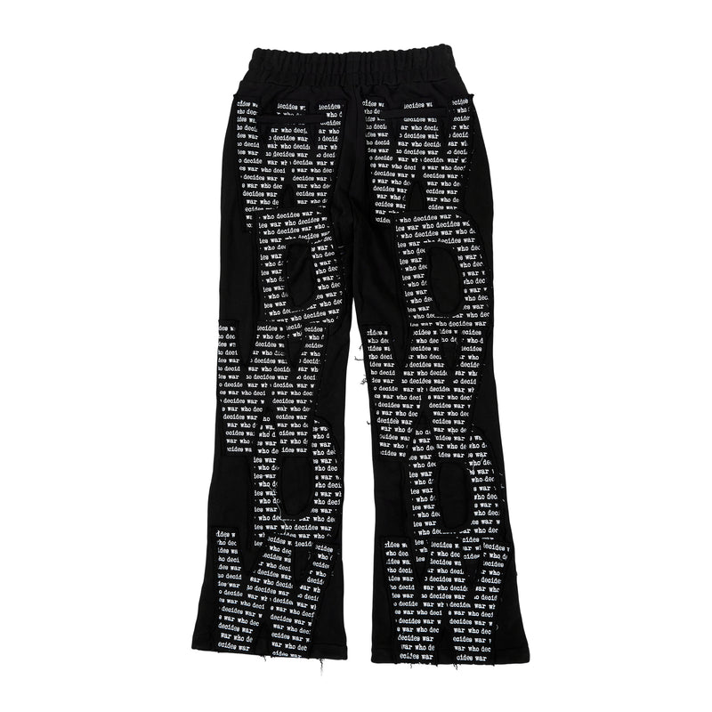 Who Decides War Overlay Sweatpants (Coal)