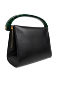 Medium Crisp Crossbody Bag (Black)