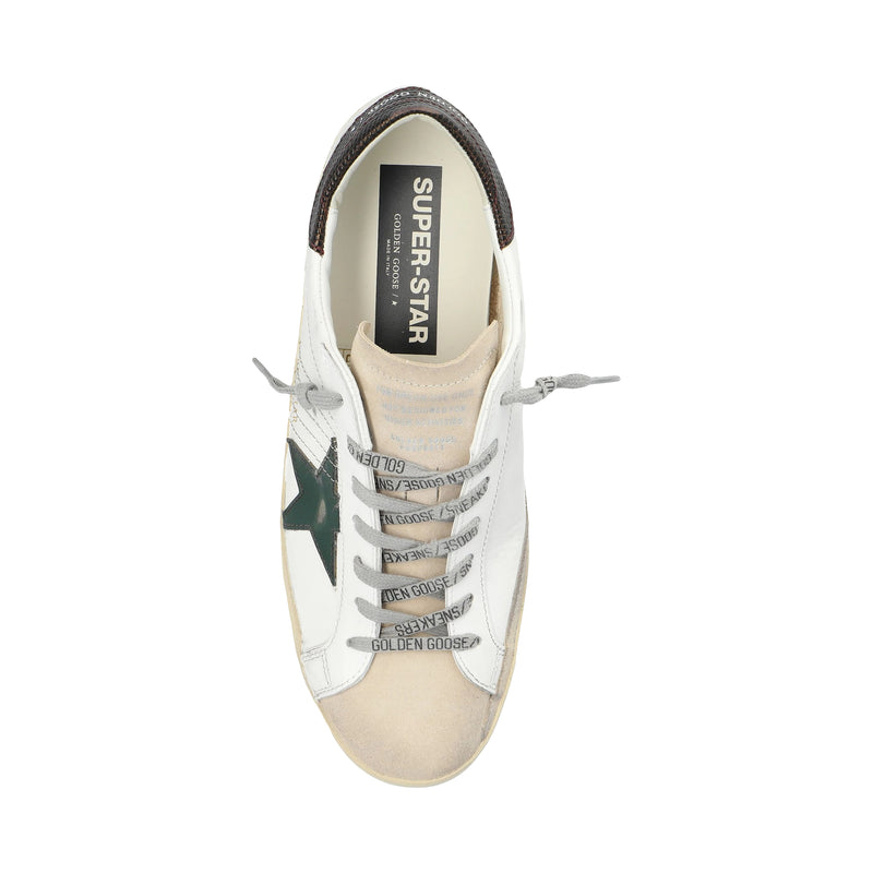 Men's Super Star Sneakers (White/Seedpearl/Green/Brown)