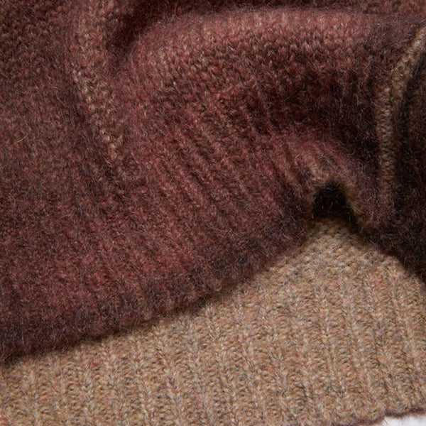 Sprayed Knit Jumper (Rust Red)