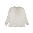 Classic Logo Distressed Thermal Long Sleeve (Dirty White)