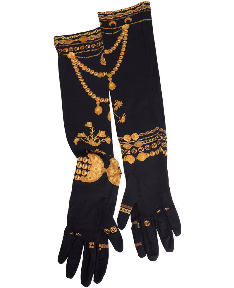 Regenerated Printed Gloves (Black/Print)