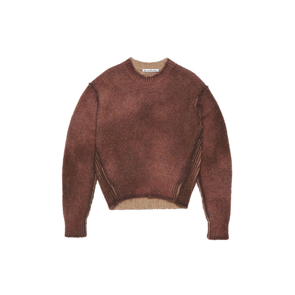 Sprayed Knit Jumper (Rust Red)