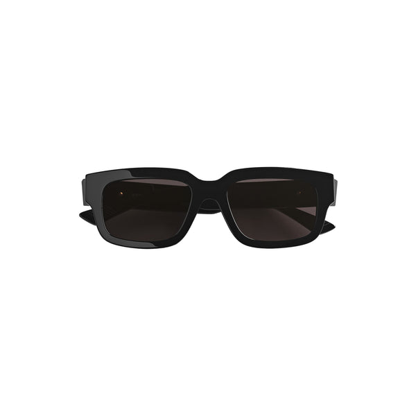 Ultrathin Squared Sunglasses (Black/Grey)