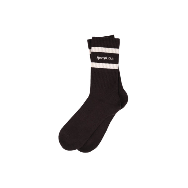 Serif Logo Socks (Chocolate)