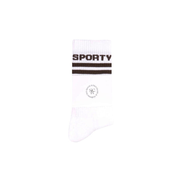 Bold Logo Socks (White)