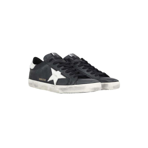 Men's Super Star Sneakers (Black/White)
