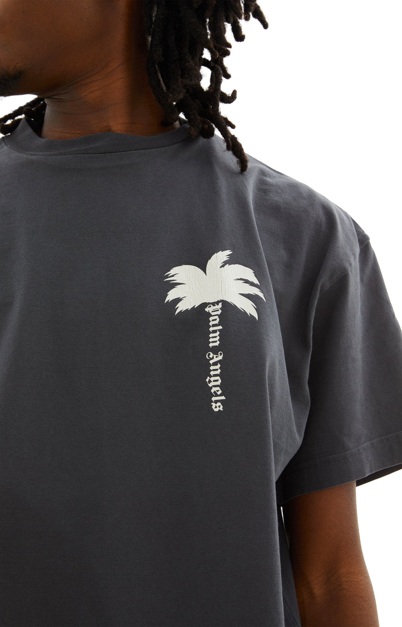 The Palm GD T-Shirt (Dark Grey/Off White)