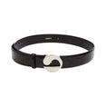 Croco Coperni Leather Belt (Black)