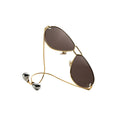 Drop Aviator Sunglasses (Gold/Grey)