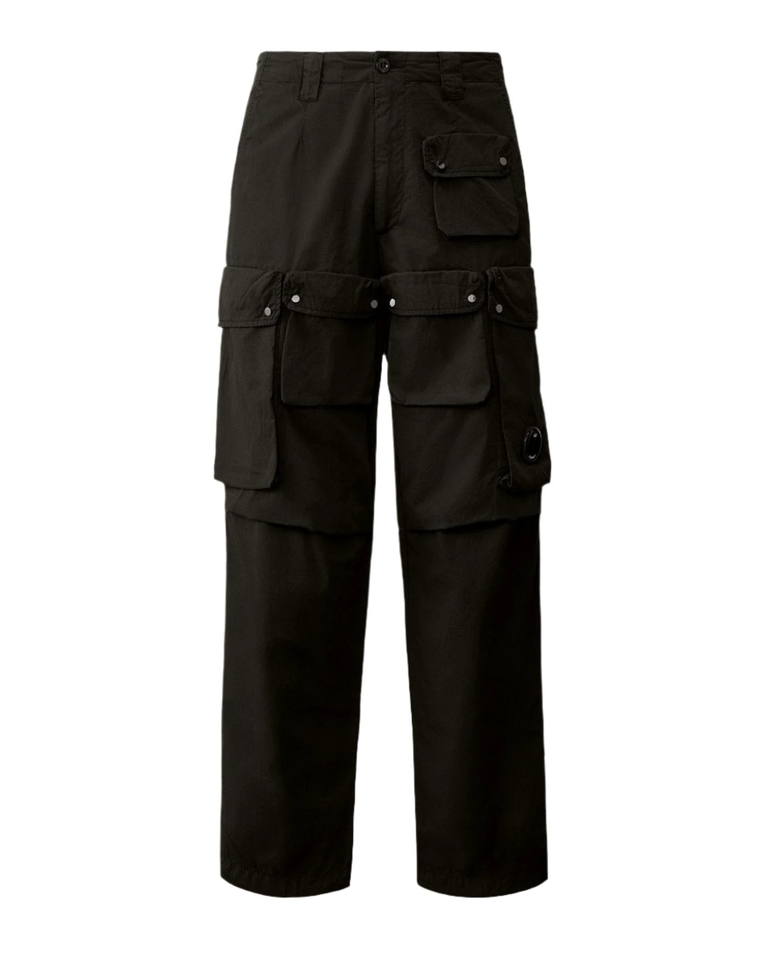 Ripstop Loose Cargo Pants (Black)