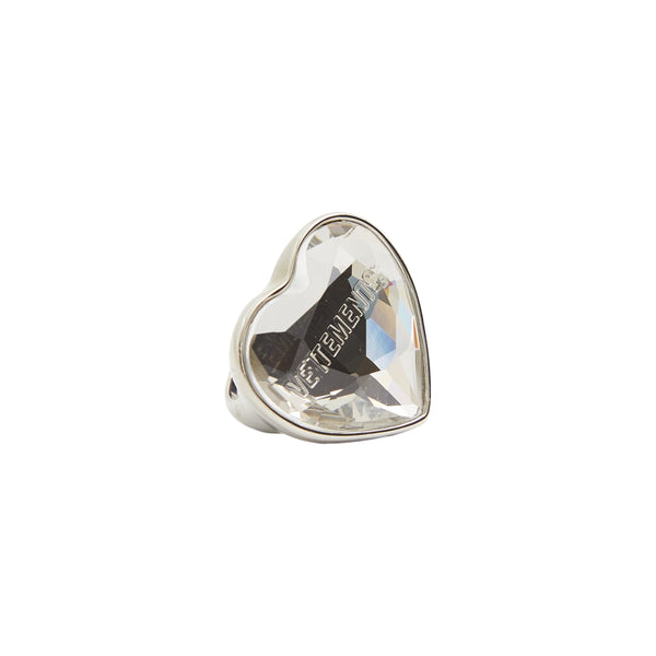 Crystal Heart Ring (White)