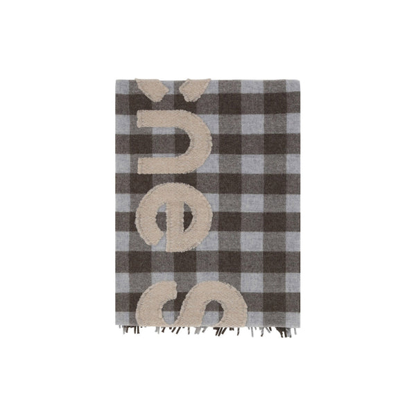 Check Logo Scarf (Brown/Beige)