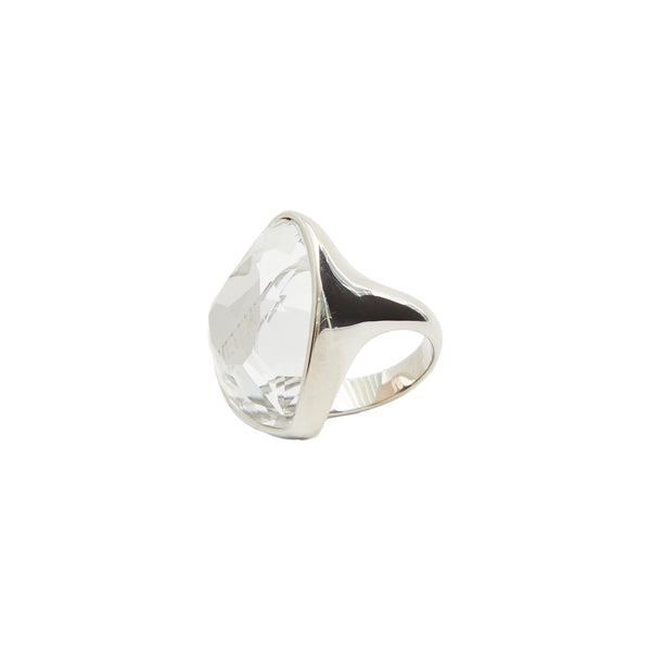Crystal Heart Ring (White)