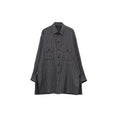 Melange Stripe Blouse (Black)
