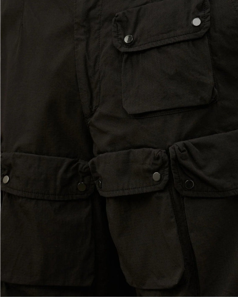 Ripstop Loose Cargo Pants (Black)