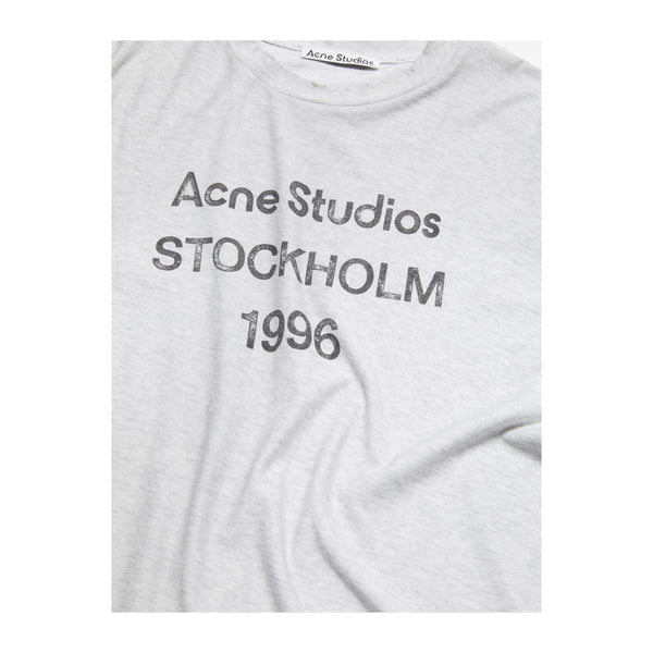 Logo T-shirt Relaxed Unisex Fit (Pale Grey  Melange)