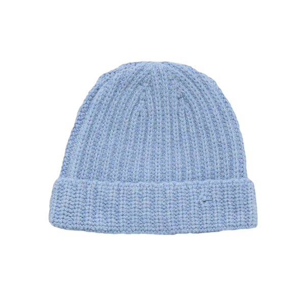 Ribbed Beanie (Smoke Blue)