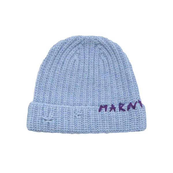 Ribbed Beanie (Smoke Blue)