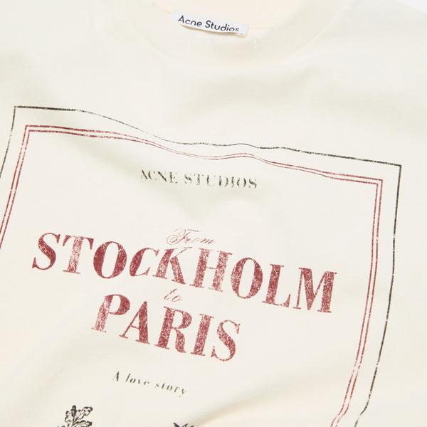 Layered Print T-shirt (Off White)