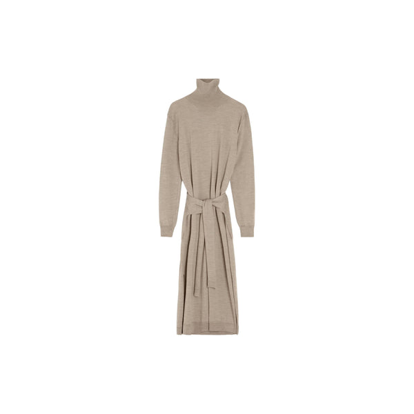 Trompe L'oeil Dress (Light Taupe)