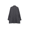 Melange Stripe Blouse (Black)