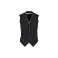 Zipper Tailored Vest (Black)