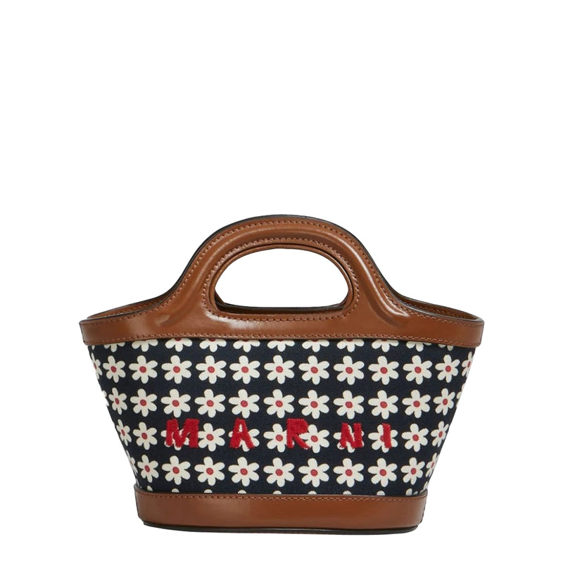 Tropicalia Micro Bag With Daisy Print (Red/White/Black)