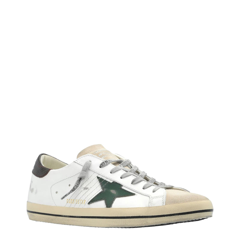 Men's Super Star Sneakers (White/Seedpearl/Green/Brown)