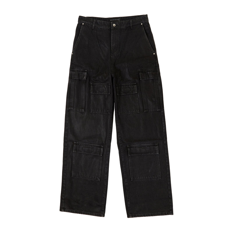 Waxed Cargo Pants (Coal)