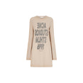 Graphic Dress (Light Beige)