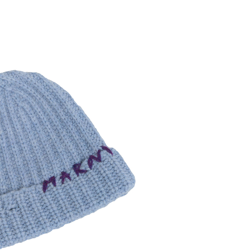 Ribbed Beanie (Smoke Blue)