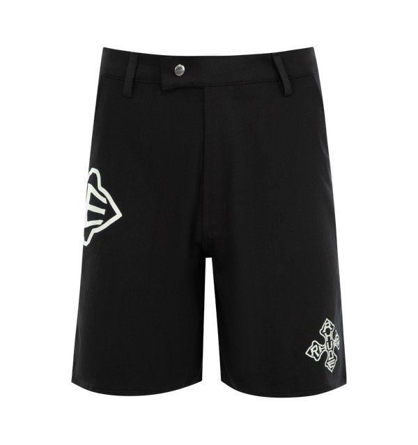 Cross Logo Twill Shorts (Black)