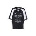 Eagle Team Soccer V-neck Short Sleeve Top (Black)