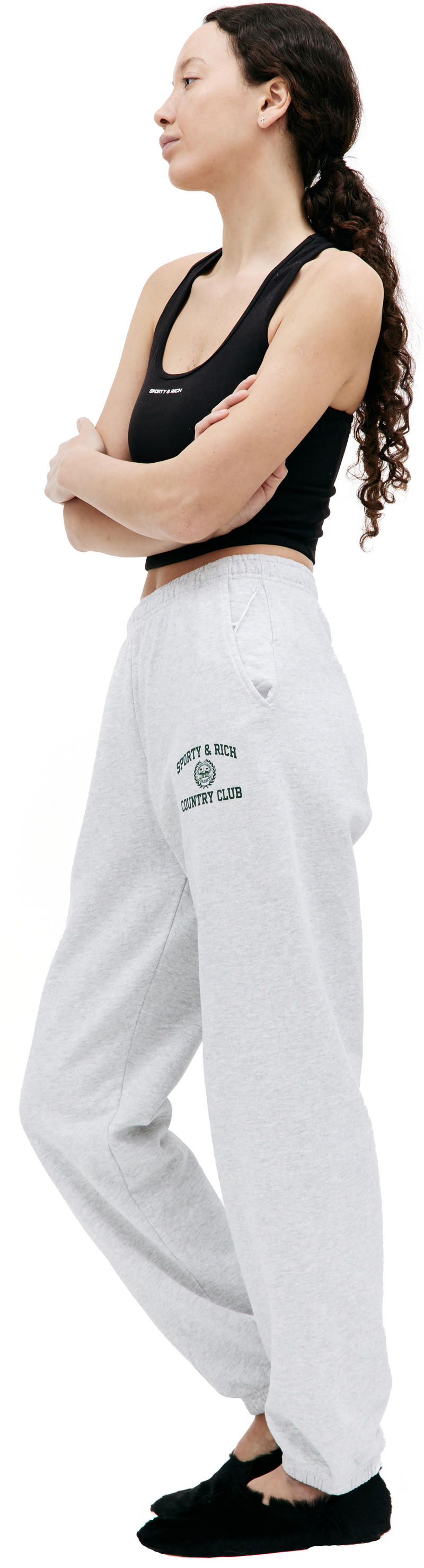 Varsity Crest Sweatpants (Heather Gray)