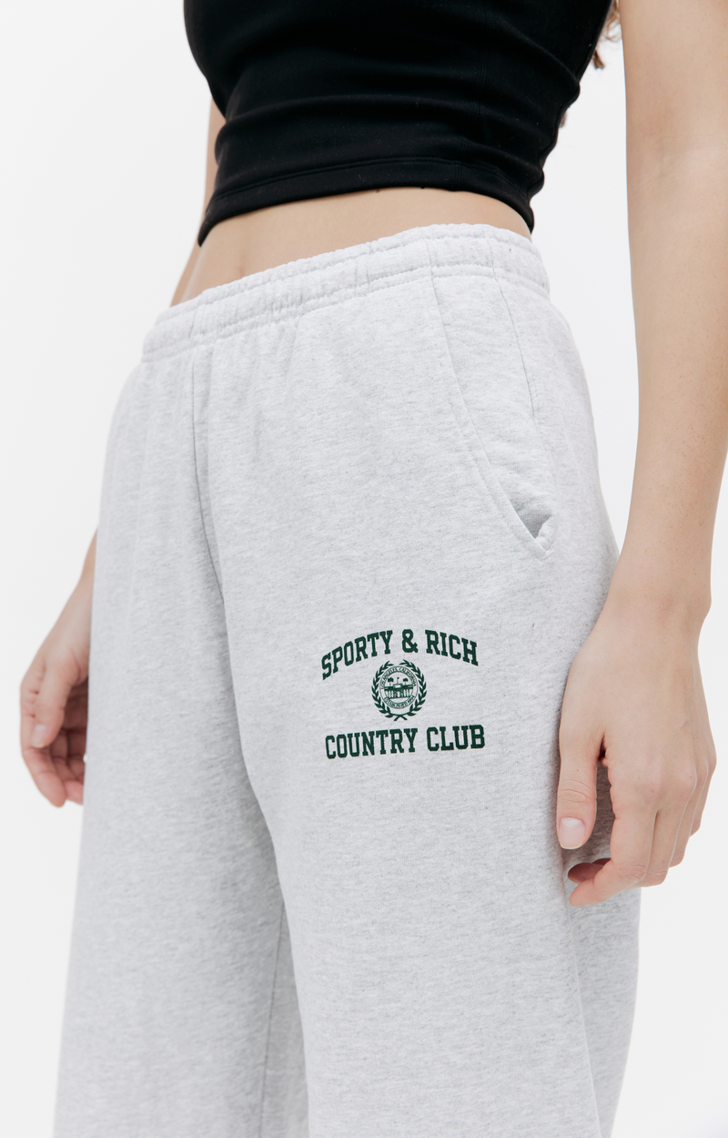 Varsity Crest Sweatpants (Heather Gray)