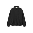 Embroidered Classic Polo Sweatshirt (Vintage Black)