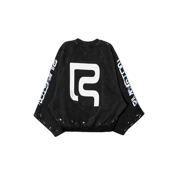 Radical Paper Rose Crewneck (Mechanic Black)